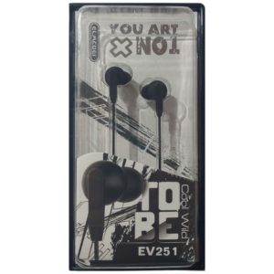 Elmcoei earphones EV-251 jack 3,5mm Black