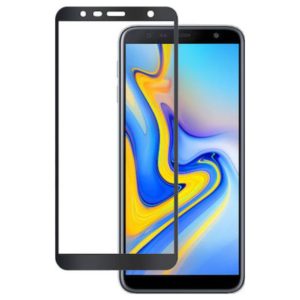 Full Glue Tempered Glass 5D for Samsung Galaxy J4 Plus 2018 black frame