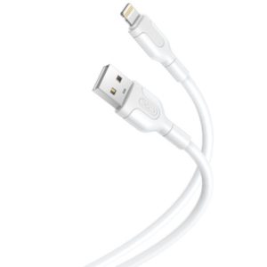 XO NB212 USB to Lightning Cable Λευκό 1m (GSM117357)