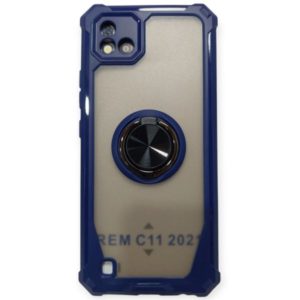 Defender Ring case for Realme C11 2021 dark blue