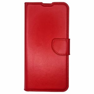 Smart Wallet case for Realme C30 Red