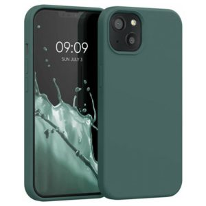 Silicon case for iPhone 14 Plus Dark Green