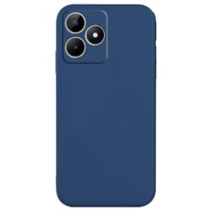 Matt TPU case protect lens for Realme C53 dark blue