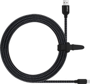 QIHANG Braided USB 2.0 Cable USB-C male - USB-A male Μαύρο 3m (C21)