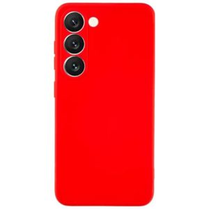 Silicon case protect lens for Samsung Galaxy S23 Plus Red