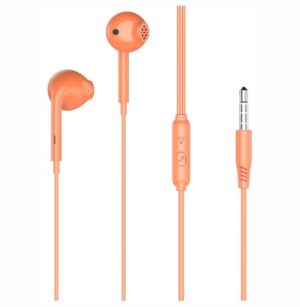XO Wired earphones EP28 jack 3,5mm Orange