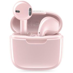 XO X23 TWS Earbud Bluetooth Handsfree Ακουστικά με Θήκη Φόρτισης Ροζ