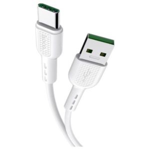Hoco Regular USB 2.0 Cable USB-C male - USB-A male Λευκό 1m (X33 Surge)