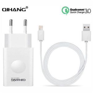 Lightning Cable & USB Wall Adapter Λευκό (Qihang Z06)