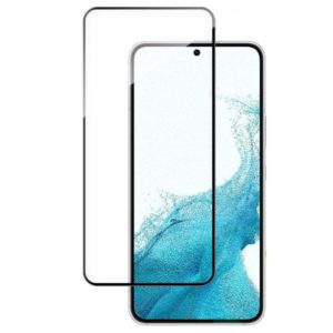 Full Glue Tempered Glass 5D for Samsung Galaxy S22 Black Frame