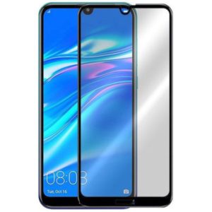 Full Glue Tempered Glass 5D for Huawei Y7 2019 black frame