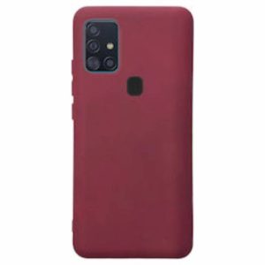 Matt TPU case for Samsung Galaxy A21s burgundy
