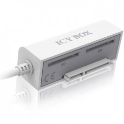 ICY BOX USB A 3.0 TO SATA ADAPTER CABLE 2.5 & 3.5 HDD/DVD/CD ADAPTOR & SD CARD READER IB-AC603CR-U3