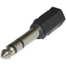 ADAPTER JACK 3.5 STEREO FEMALE TO JACK 6.3 STEREO MALE AC-007 BLACK CAB-J018