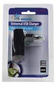 USB UNIVERSAL CHARGER DUAL USB OUTPUT P.SUP.USB402
