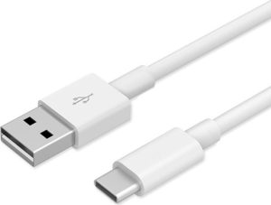 OEM USB 2.0 A CABLE MALE TO USB TYPE C MALE WHITE 1m