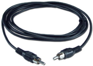RCA MALE TO MALE CABLE 1m