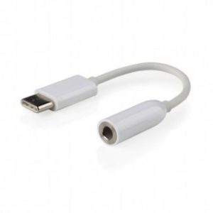 Adapter USB TYPE C Male - Jack 3.5 Female Cable 0.15m CCA-UC3.5F-01-W QR-006