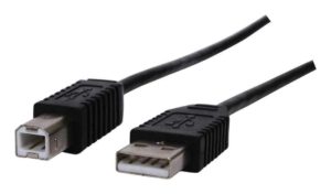 USB 2.0 MALE Α TO USB MALE B CABLE 3m BLACK 141/3HS