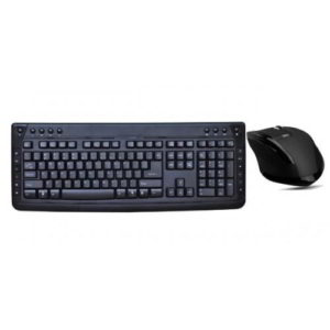 Ασύρματο Πληκτρολόγιο & Ποντίκι Οπτικό Μαύρο Wireless Keyboard & Optical Mouse Black USB ECO PT-185