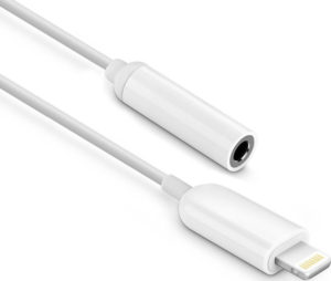 DETECH LIGHTNING ADAPTER MALE TO JACK 3.5 FEMALE CABLE 0.1m WHITE 14458 CCA-LM3.5F-01-W 14979