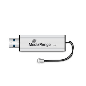 32Gb USB 3.0 Stick Flash Drive Silver-Black MediaRange MR916 Στικάκι