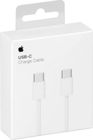 Apple USB 3.1 Type C Cable Male To Type C Cable Male White 1m Original MUF72FE/A Αυθεντικό Καλώδιο Σύνδεσης Λευκό
