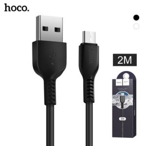 Hoco USB A 2.0 Cable Male To Type C Male Black 2m Fast Charging Καλώδιο Φόρτισης Μαύρο X20