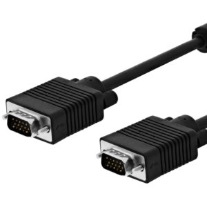 VGA Cable HD 15pin Male-Male 2 X Ferrites 15m Black Καλώδιο Εικόνας NG-VGA-15M
