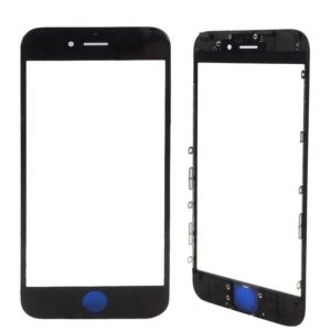 Τζάμι Αφής Με Πλαίσιο Μαύρο iPhone 7 - Glass Lens with Front Bezel Black i7