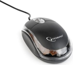 Mouse Wired Optical 1000dpi Black Ποντίκι Ενσύρματο Οπτικό Μαύρο PT-086 Gembird mus-u-01-bkt