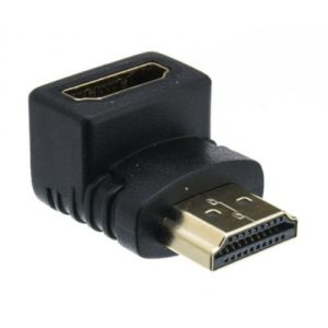 Powertech CAB-H034 Adaptor Gold HDMI 1.4V 19pin Female To Male 90 Black Μούφα Γωνιακή