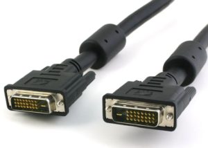 POWERTECH CAB-DVI003 DVI-D MALE 24+1pin TO DVI-D MALE 24+1pin GOLD PLATED CABLE 1.5m