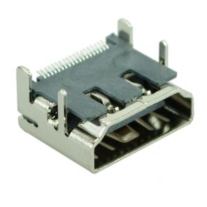 HDMI C Type 2 19pins Metallic Connector Female Silver Adaptor CON-H003 Βύσμα Πλακέτας