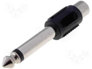 ADAPTER JACK 6.3 ΜΟΝΟ MALE TO RCA FEMALE AC-021