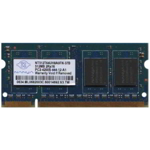 512MB MEMORY RAM SODIM DDR2 -533Mhz- NANYA NT512T64UH8A0FN-37B PC2 4200 CL4 ΜΝΗΜΗ (PC)