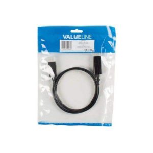 VALUELINE VLCP 37100B1.00 DISPLAY PORT MALE TO HDMI MALE 1.0m VLCP 37100 B1.00