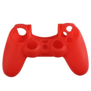 PRO SOFT SILICONE PROTECTIVE DUALSHOCK 4 COVER RIBBED GRIP RED ASSECURE (PS4)