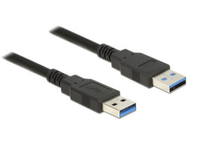 Powertech CAB-U106 USB A 3.0 Extension Cable M-M 1.5m Black Καλώδιο Σύνδεσης