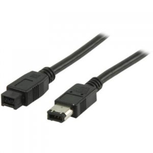 Cable Firewire 1394 6Pin Male To 9Pin Male 2m Black Valueline VLCP 62600B2.00