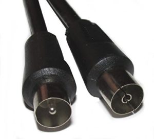 RF TV CABLE COAX MALE TO FEMALE 1m