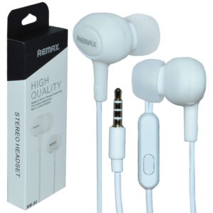 Remax RM-80 Handsfree Earphones 3.5 Mini White Ακουστικά & Μικρόφωνο Ενσύρματα Λευκά