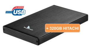 320Gb 2,5 HDD USB 2.0/3.0 HITACHI PORTABLE BLACK HARD DISK DRIVE ΕΞΩΤΕΡΙΚΟΣ ΣΚΛΗΡΟΣ ΔΙΣΚΟΣ ΜΑΥΡΟΣ PH-001