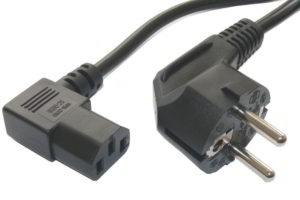 Γωνιακό Καλώδιο Τροφοδοσίας Power Cable Corner Cord 1.5m Suko Black 3 X 0.75mm CAB-P003 P015