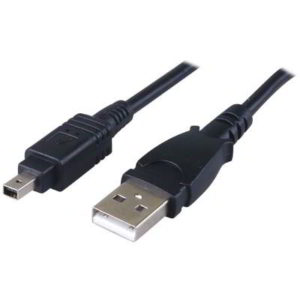 VALUELINE VLCP60804B2.00 USB 2.0 CABLE MALE TO USB MALE MICRO 4PIN 2m BLACK FUJI VLCP 60804 B2.00