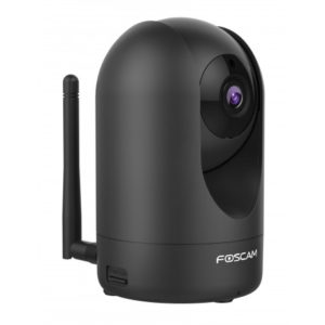 Foscam R2 Camera Dome 2.8mm IP 2 X Zoom IR 10m Internal PT 1080p WiFi Black Κάμερα Εσωτερικού Χώρου Μαύρη