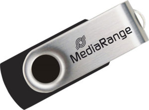 64Gb USB 2.0 Stick Flash Drive Silver-Black MediaRange MR912 Στικάκι