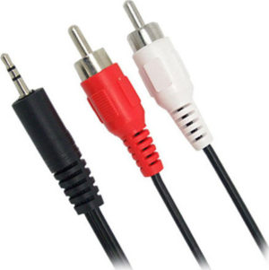 Jack Male 3.5 To 2 X RCA Male Audio Sound Cable 5m Καλώδιο Ήχου gm-cca-458-5m CABR009