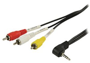 JACK MALE 3,5 TO 3 X RCA MALE 1.5 CABLE 537/1.5