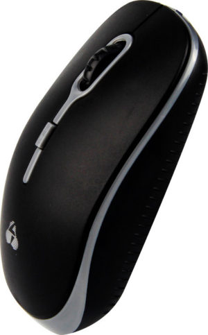 Powertech PT-607 Wireless Optical Mouse 1600 DPI Black-Gray Ασύρματο Οπτικό Ποντίκι Μαύρο-Γκρι